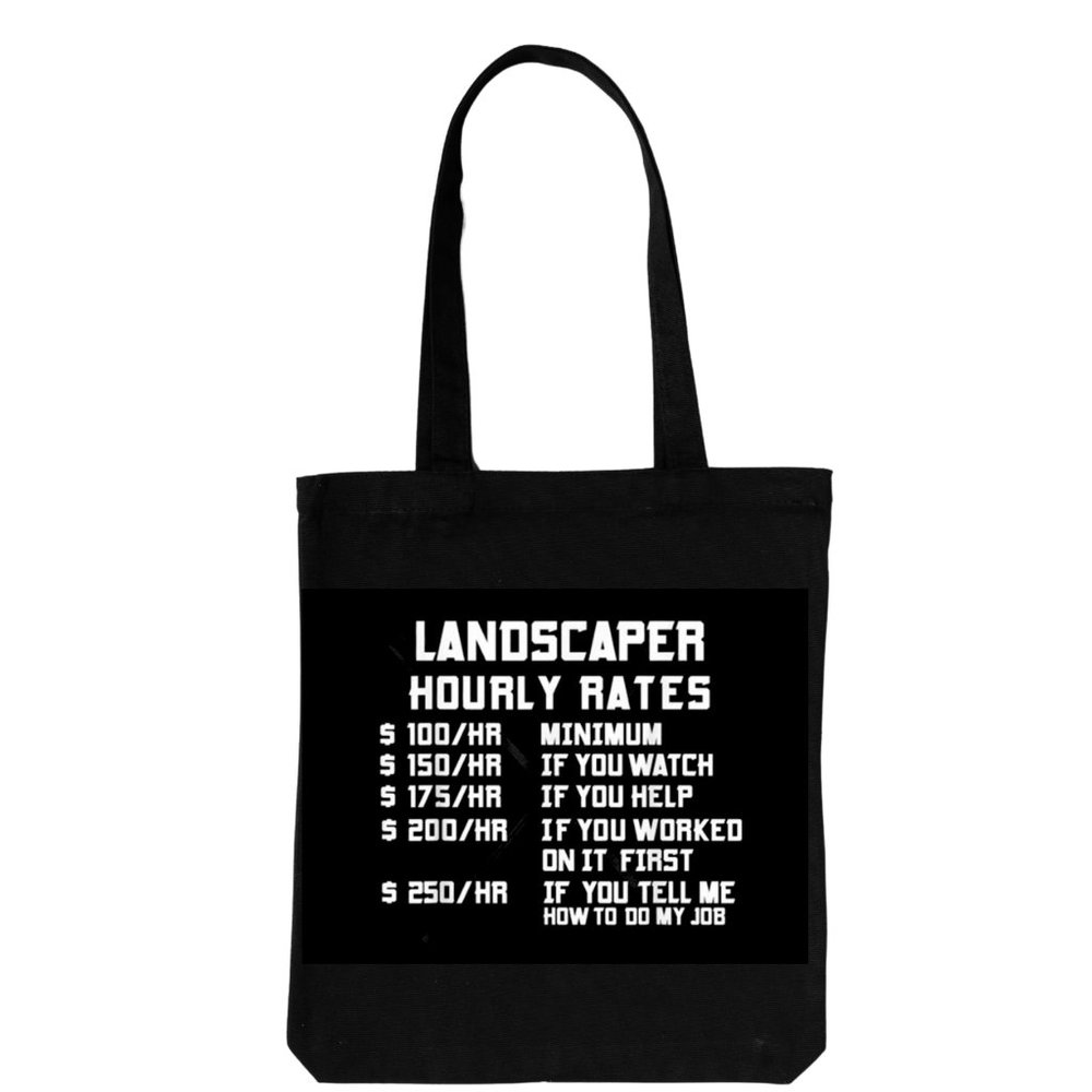TOTE BAG- LANDSCAPER RATES